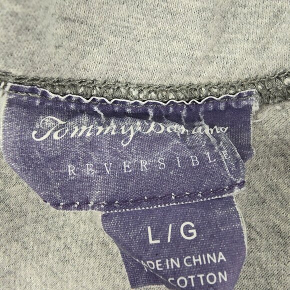 Tommy Bahama Sweater Men's Large Gray Reversible 1/4 Zip Casual Relax Golf Dad - Picture 5 of 6
